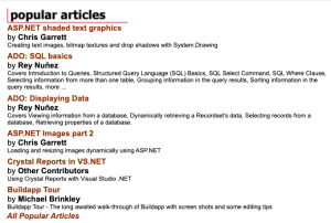 Back in the early 2000s I was writing about web development