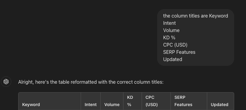 Using ChatGPT to work on data